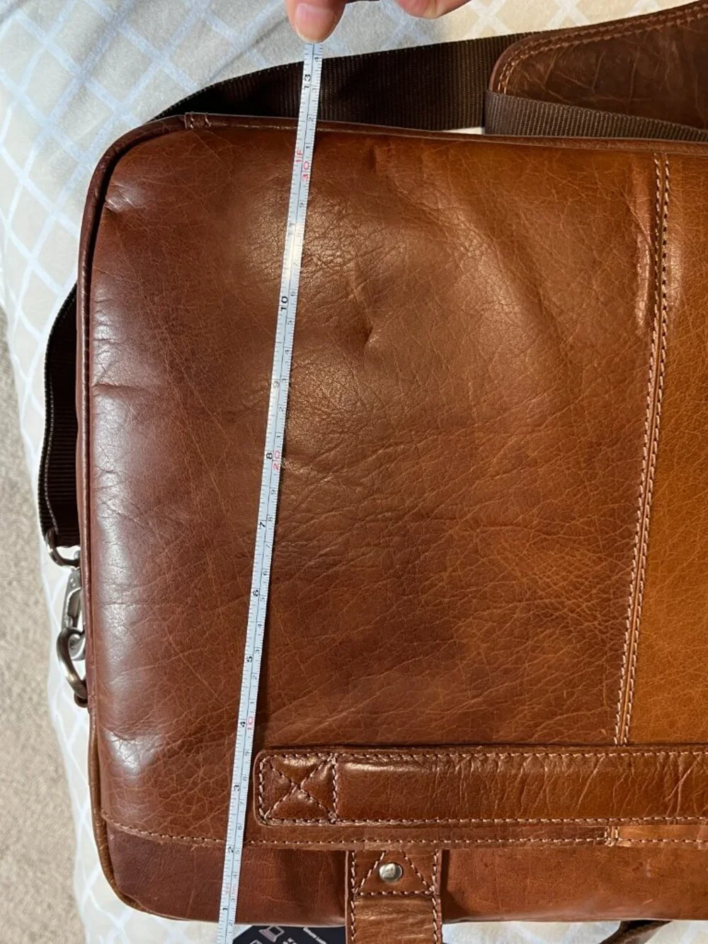 Chaps Leather Travel‎ Bag / Extra Large Briefcase Mens (NWT)